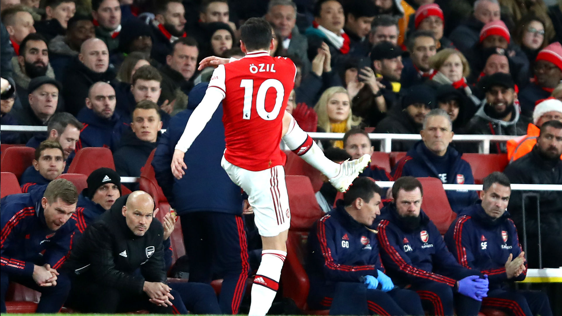 'We will deal with that later' - Ljungberg responds after Ozil his hauled off to a chorus of jeers