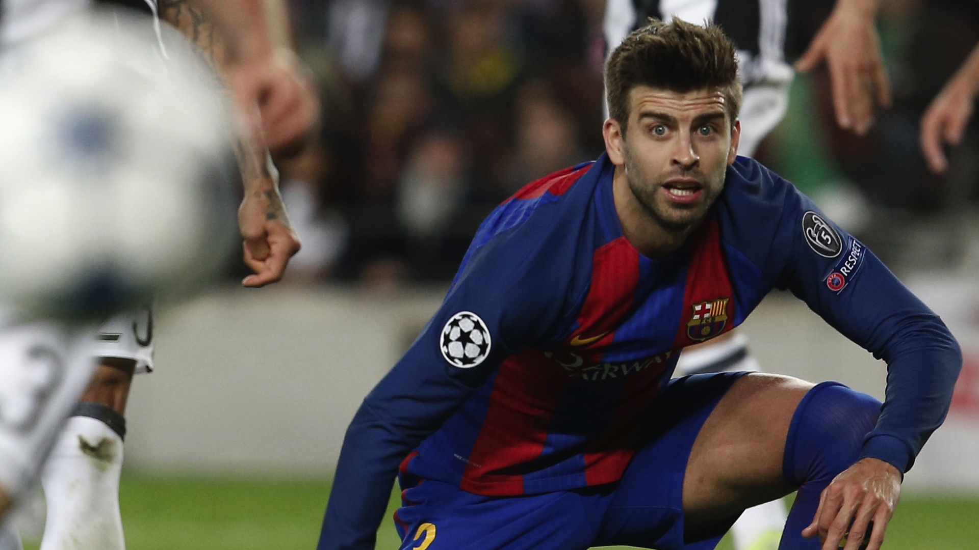 Gerard Pique Barcelona Juventus UCL 19042017
