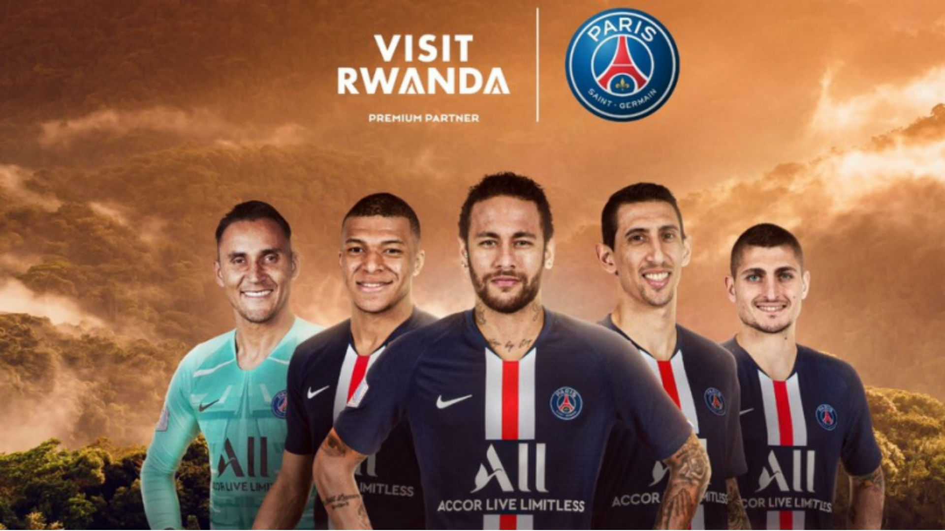 French giants PSG join Arsenal to promote brand Rwanda French giants PSG join Arsenal to promote brand Rwanda