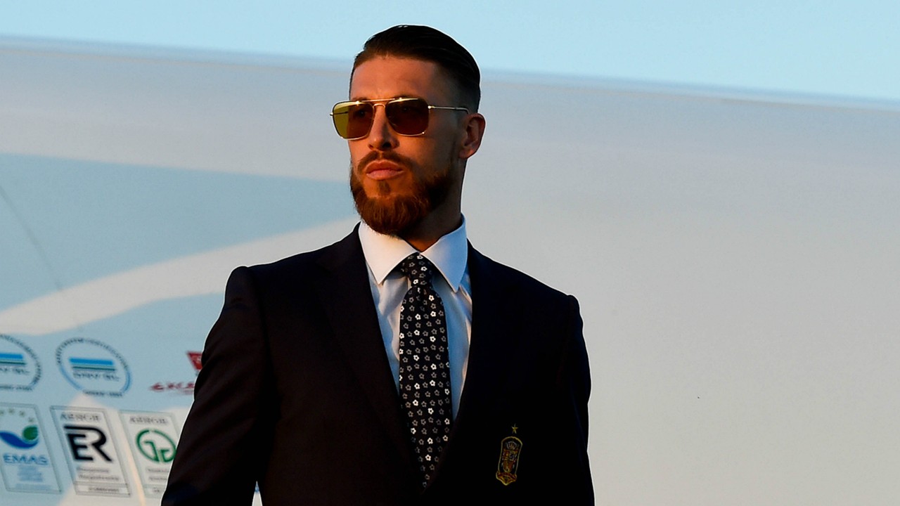 Serio Ramos Spain EURO 2016 Arrival