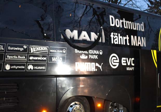Borussia Dortmund's game with Monaco called off after explosion hits team bus
