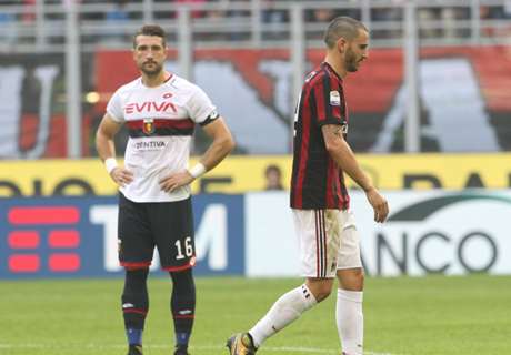 Milan's Bonucci sent off for nasty elbow