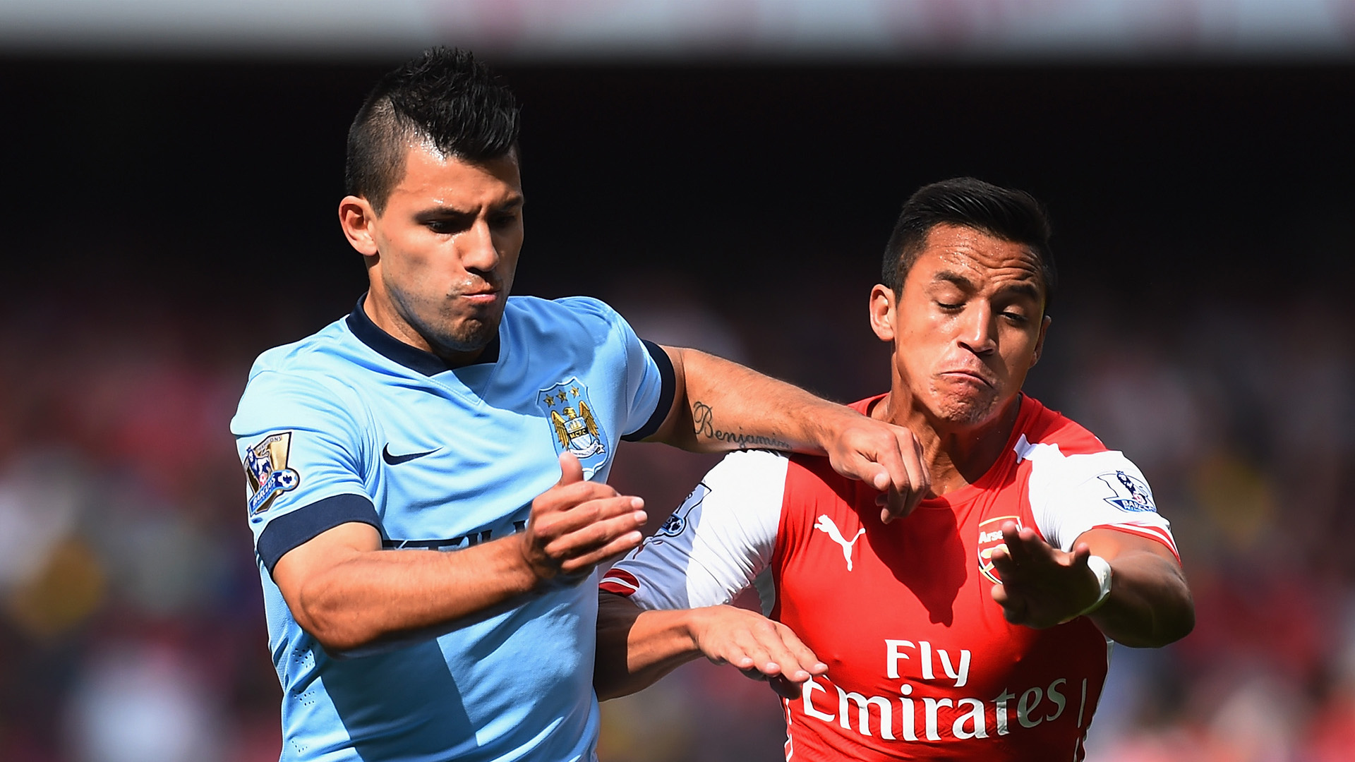 SergioAguero Alexis Sanchez September 2014