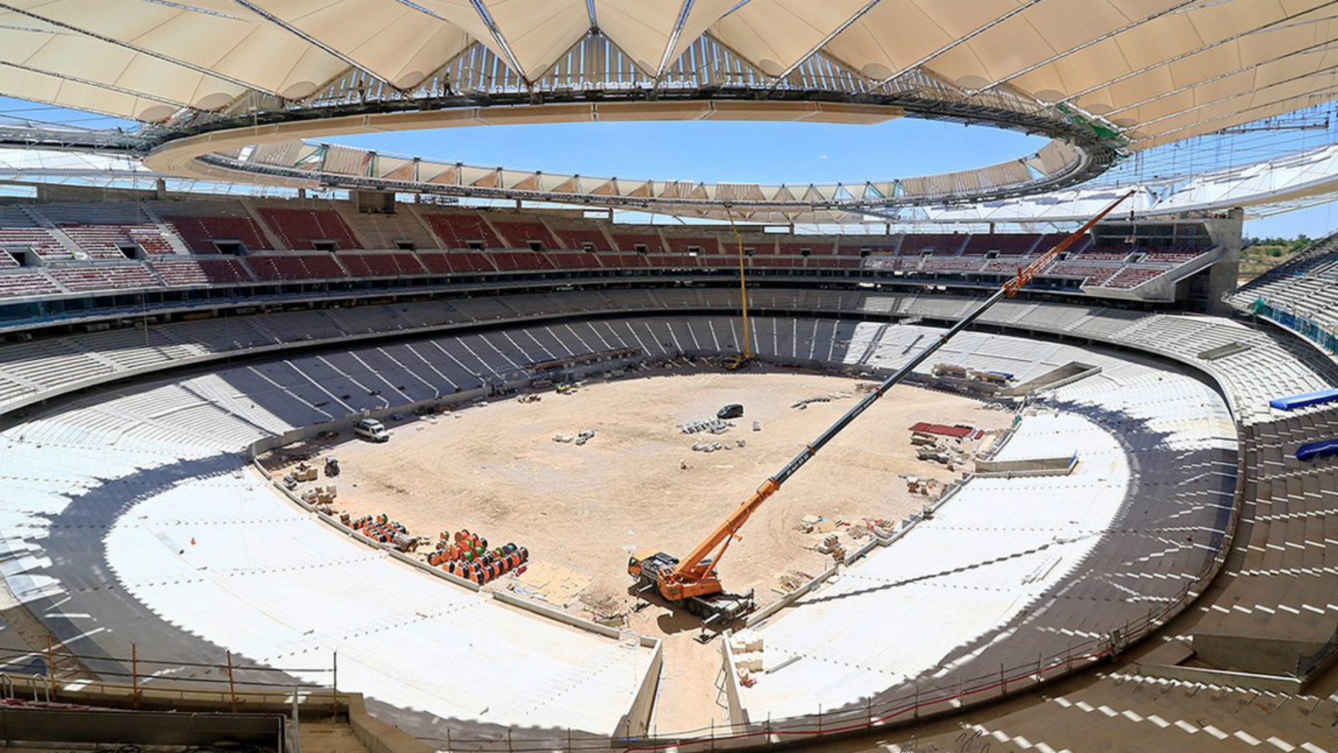 Hallan bomba de la guerra civil española en nuevo estadio del Atlético Hallan bomba de la guerra civil española en nuevo estadio del Atlético