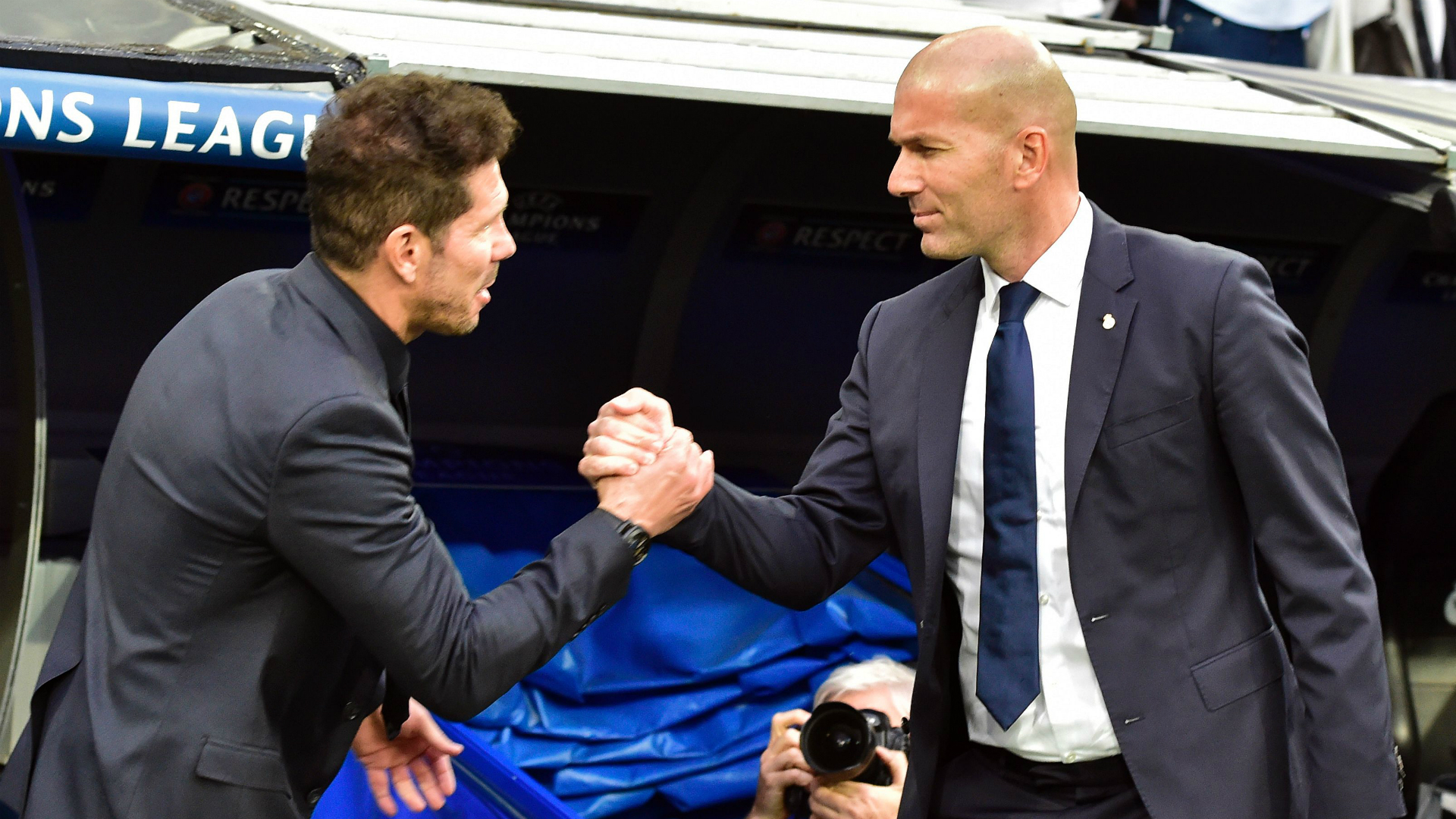 Zinedine Zidane Diego Simeone Real Madrid Atletico Madrid Champions League