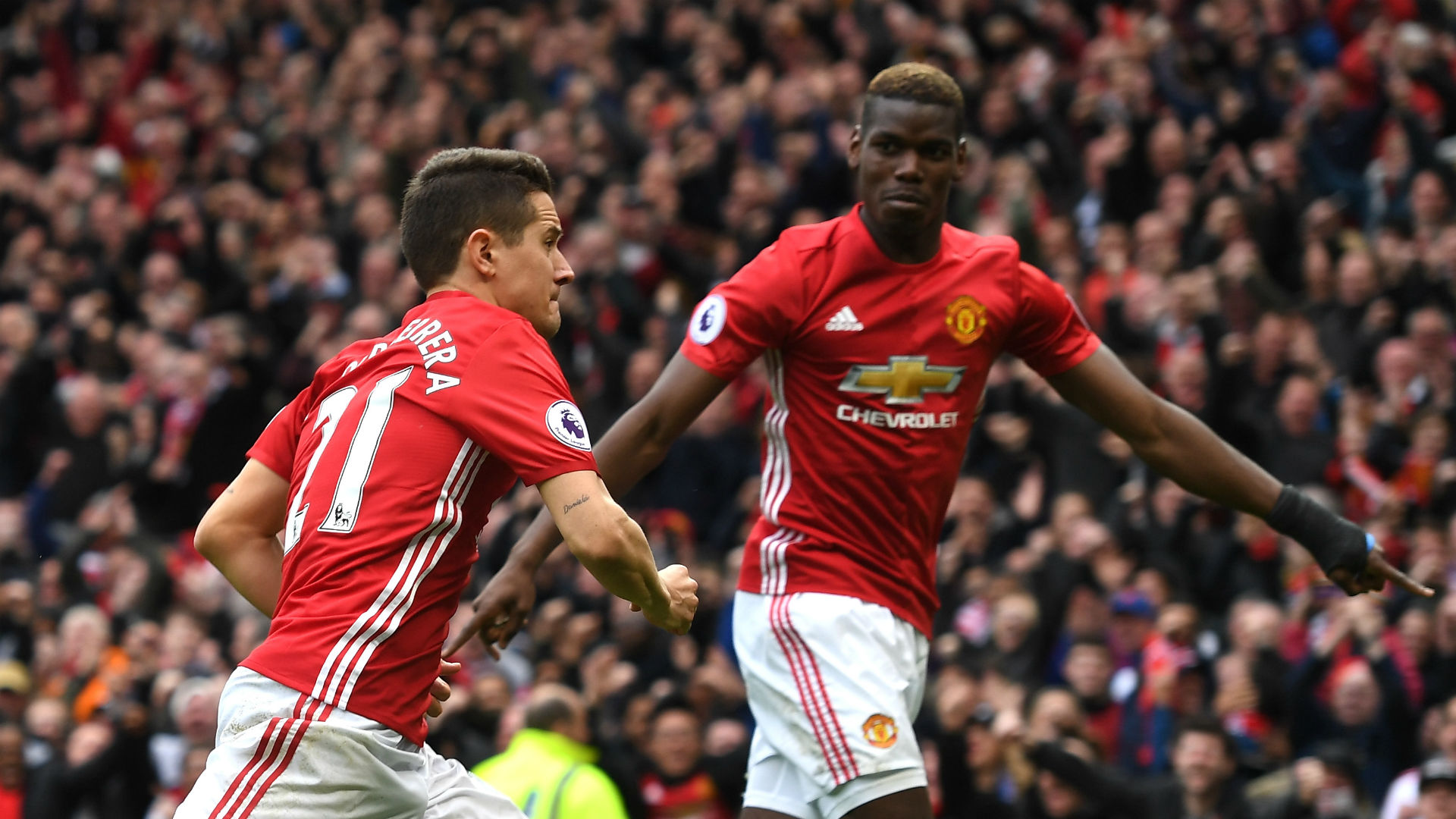 Ander Herrera Paul Pogba Manchester United