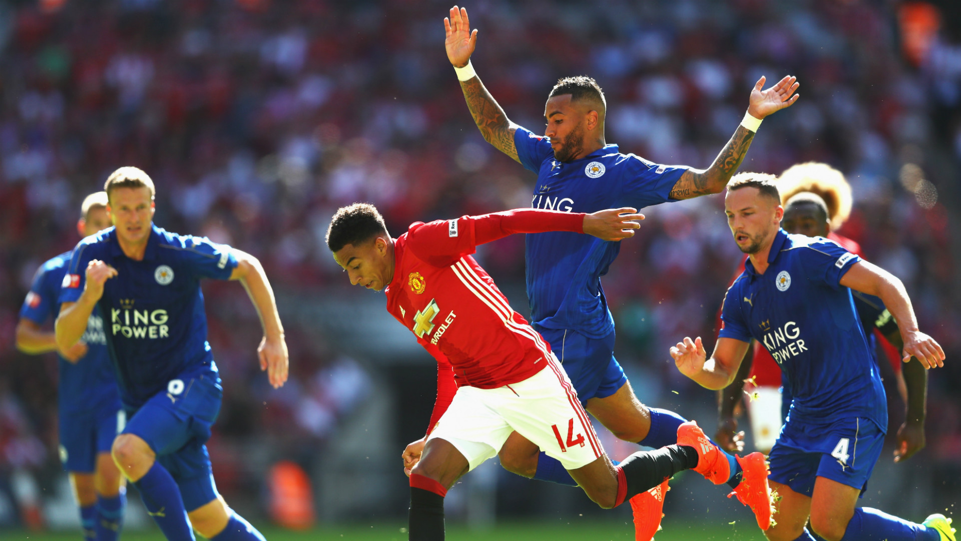 Laporan Pertandingan Leicester City FC 1 2 Manchester United FC