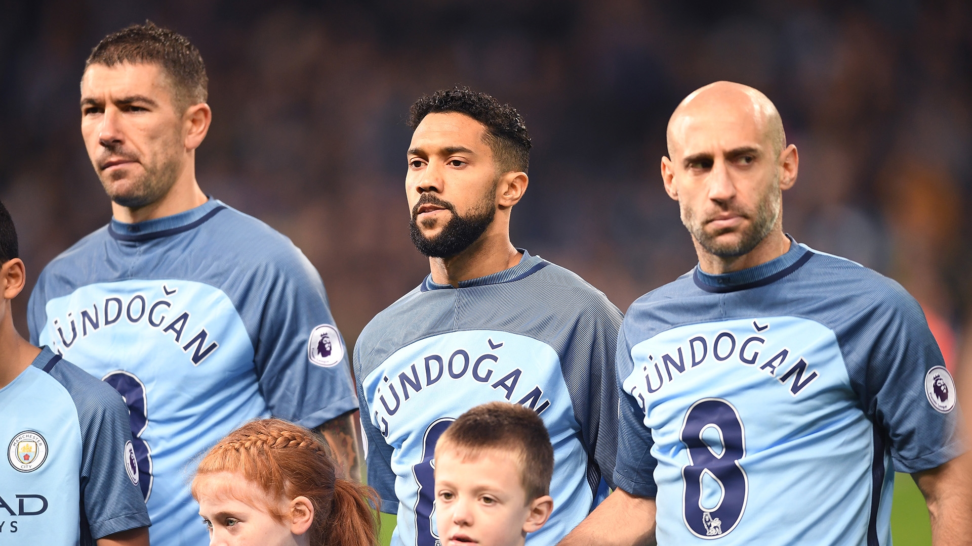 Kolarov Clichy Zabaleta Gundogan shirts Manchester City