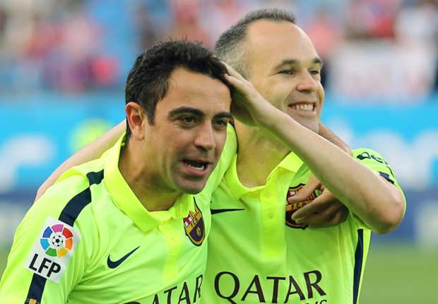 Xavi Andres Iniesta Barcelona 17052015