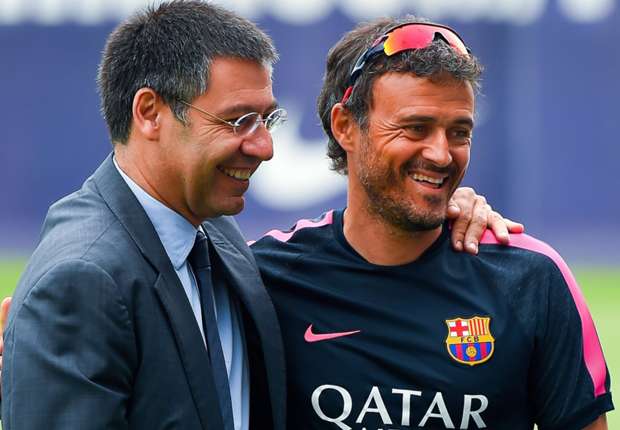 Josep Maria Bartomeu & Luis Enrique