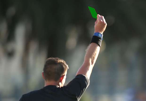 Image result for First Ever Green Card in Football