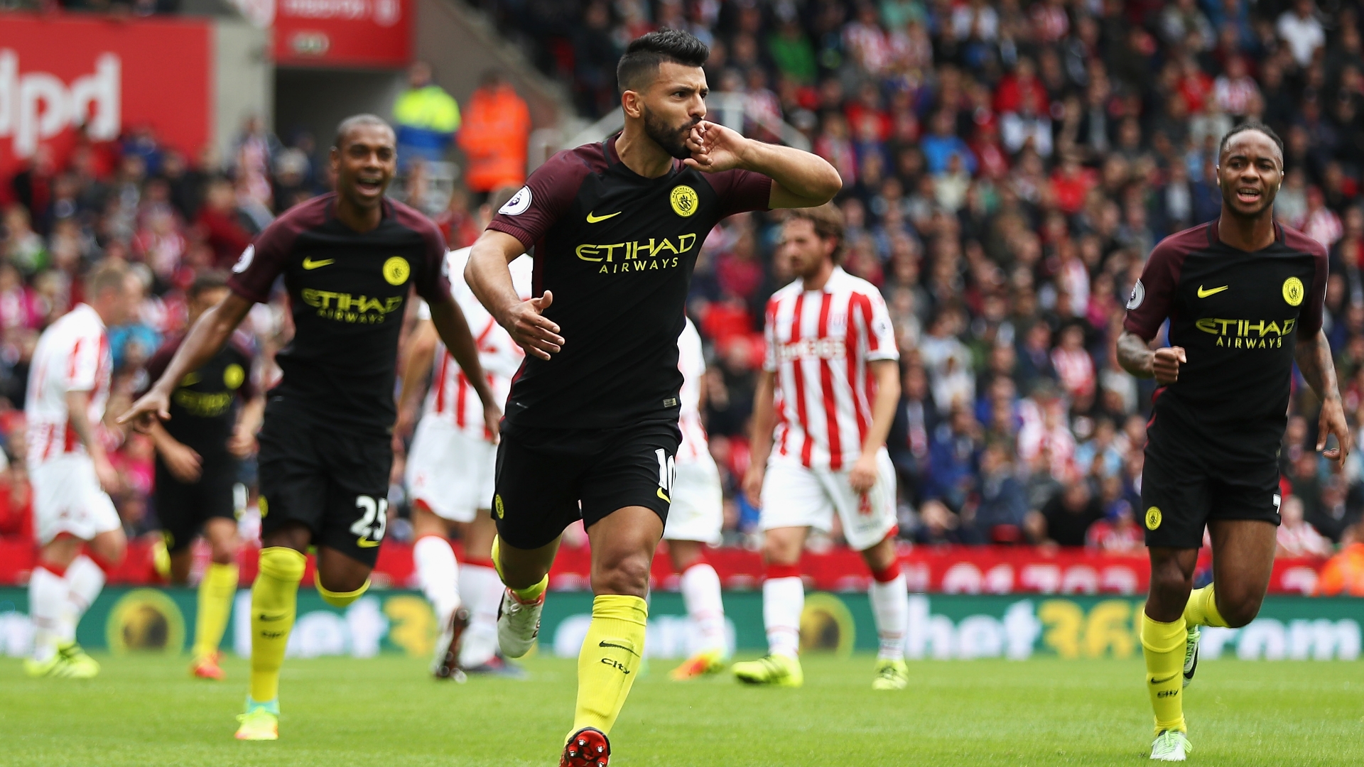 Kun Aguero Man City Goal
