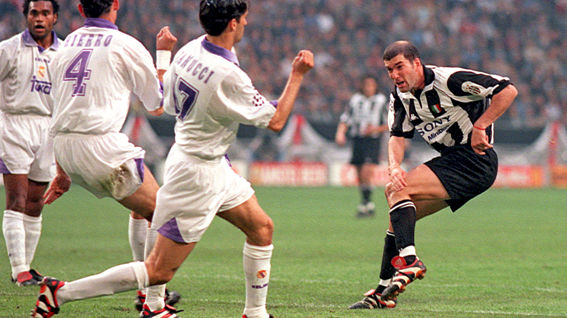 Zinedine Zidane 1998 Champions League final Real Madrid Juventus - Goal.com