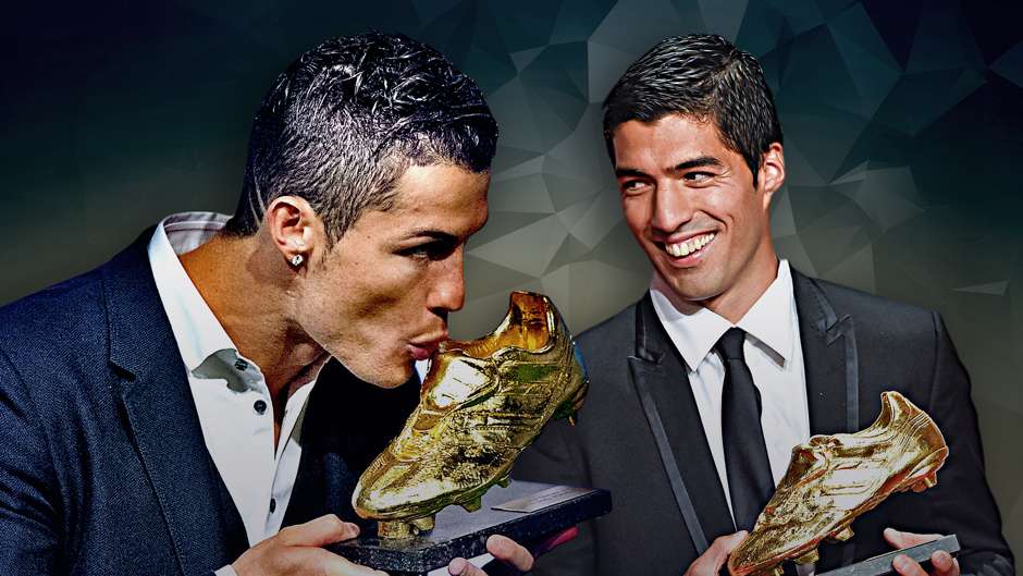 Golden Shoe Cristiano Ronaldo Luis Suarez