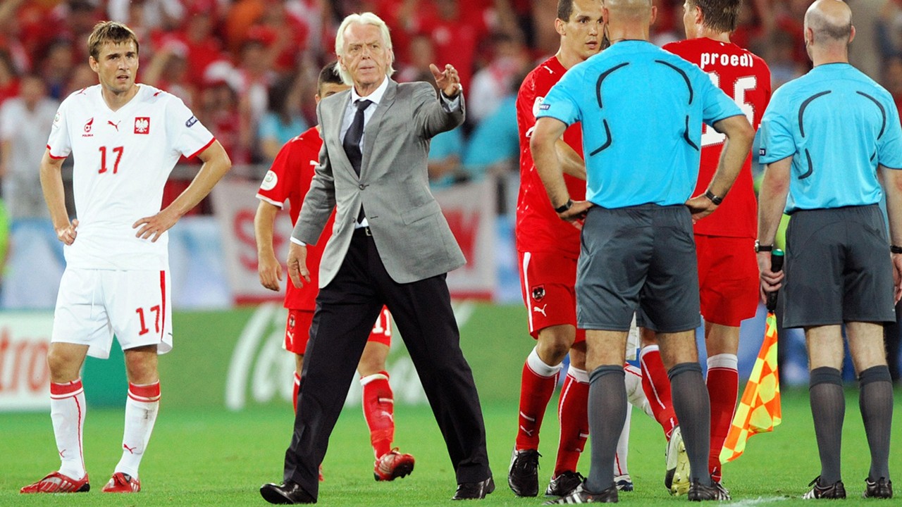 Leo Beenhakker Poland Austria Euro 2008