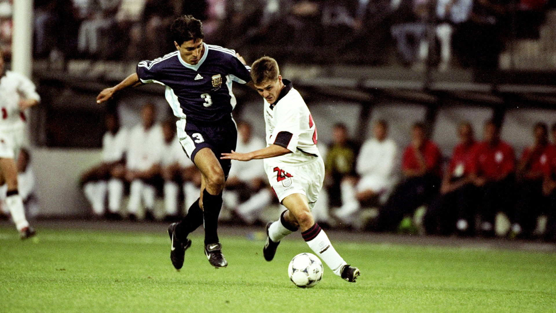 Michael Owen England Argentina 1998 World Cup - Goal.com