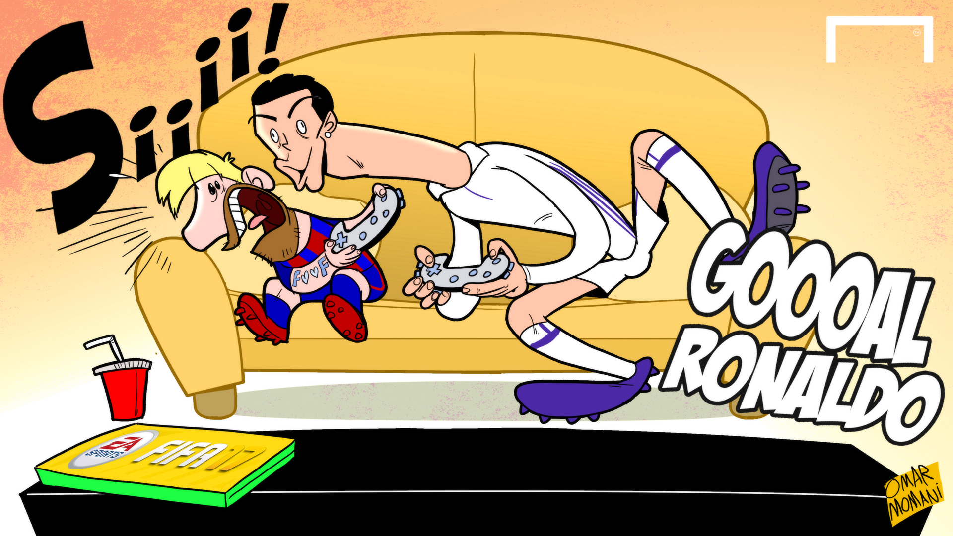 Cartoon Ronaldo vs Messi FIFA 17 - Goal.com