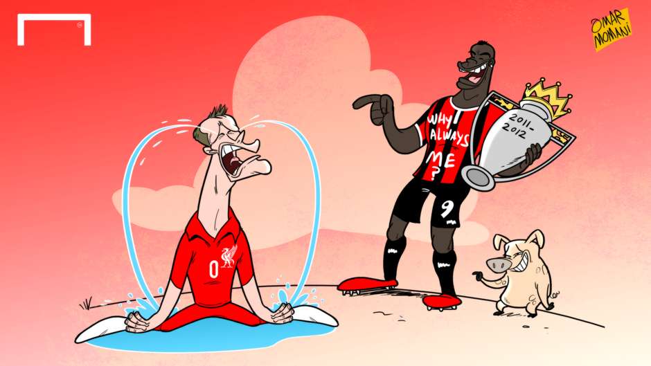 Cartoon Balotelli and Carragher [골닷컴 UK] 오늘의 카툰 : 9월