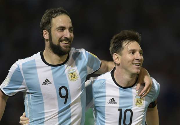 Higuain Messi Argentina v Bolivia Eliminatorias WC Qualifying South America 2018 29032016