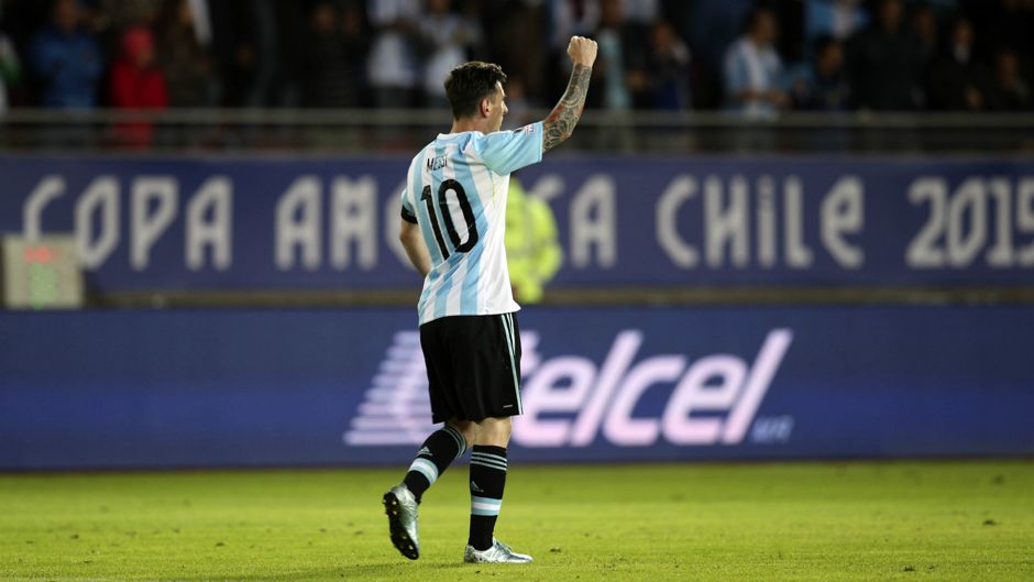 Lionel Messi Argentina Paraguay Copa America Chile 13062015