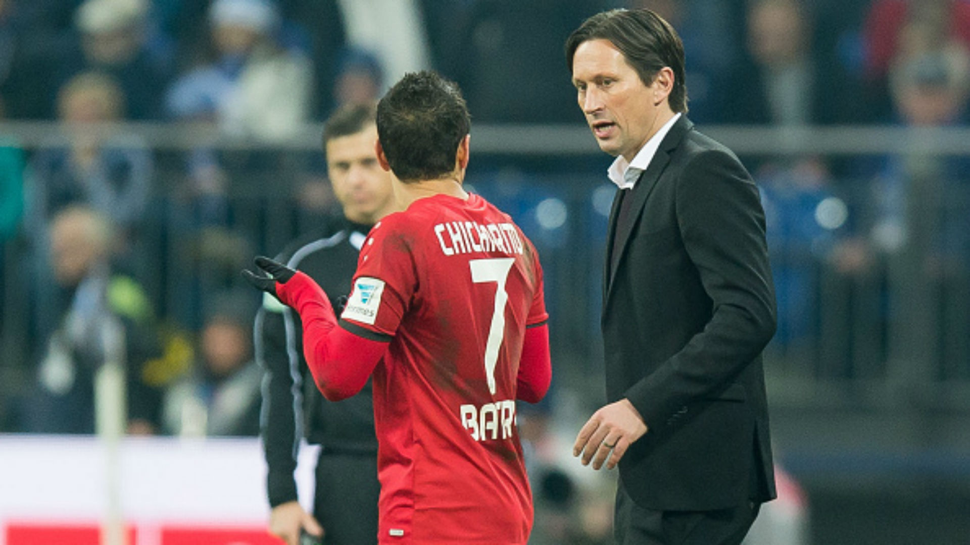 Chicharito Roger Schmidt Bayer Leverkusen