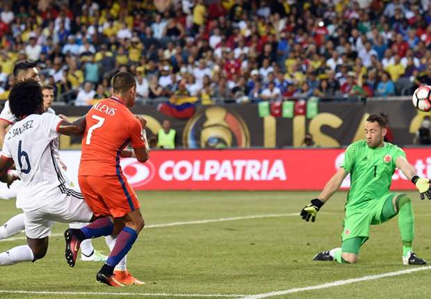 Alexis Sanchez David Ospina Chile Colombia Copa America 2016 22062016