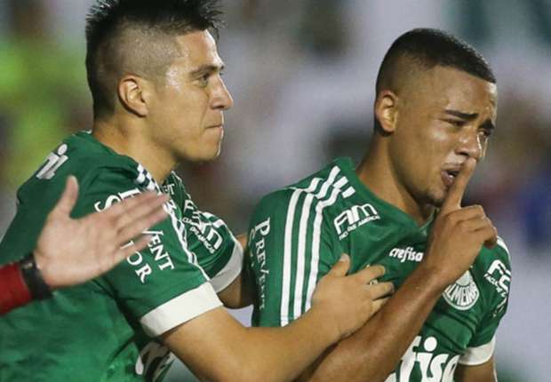 VÍDEO: Gabriel Jesus se emociona com primeiro gol no Palmeiras