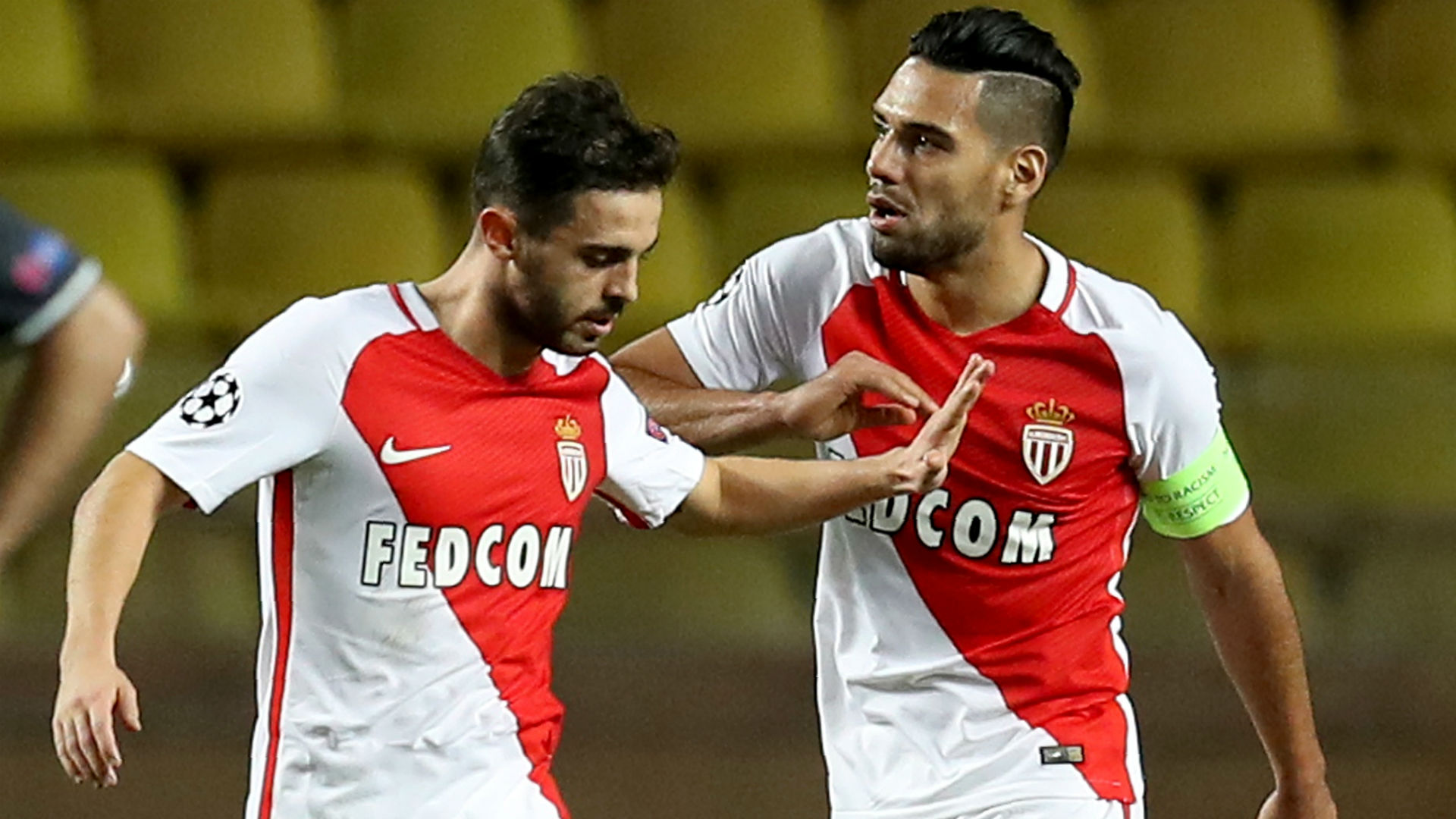 Bernardo Silva Radamel Falcao AS Monaco CSKA Moscow UEFA Champions League 02112016