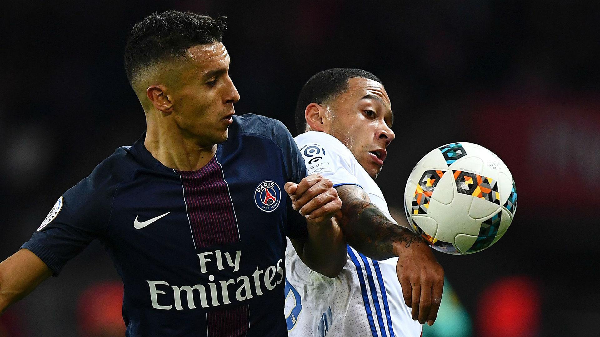 MAN UTD MAKE MARQUINHOS BID Memphis-depay-marquinhos-psg-lyon-ligue-1-19032017_1tbhx758rgzff10nouwzc7lxz8