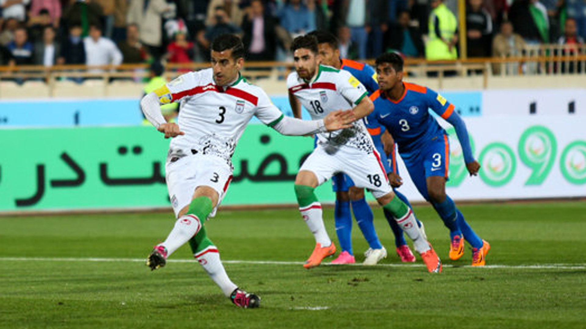 Iran Beats India in Soccer