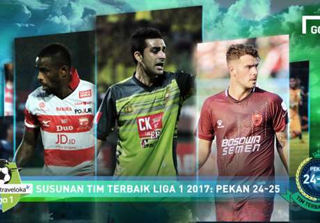 Susunan Tim Terbaik Liga 1 Pekan 24-25