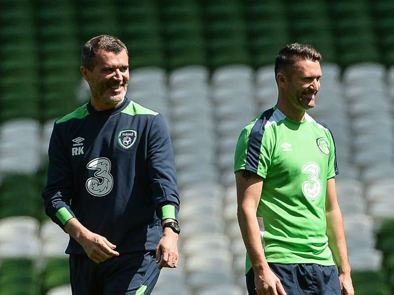 WATCH Robbie Keane, Roy Keane face off in a crossbar challenge