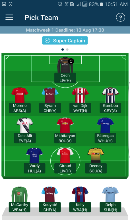 Hasil gambar untuk SEPAK BOLA FANTASI EPL MANAGER