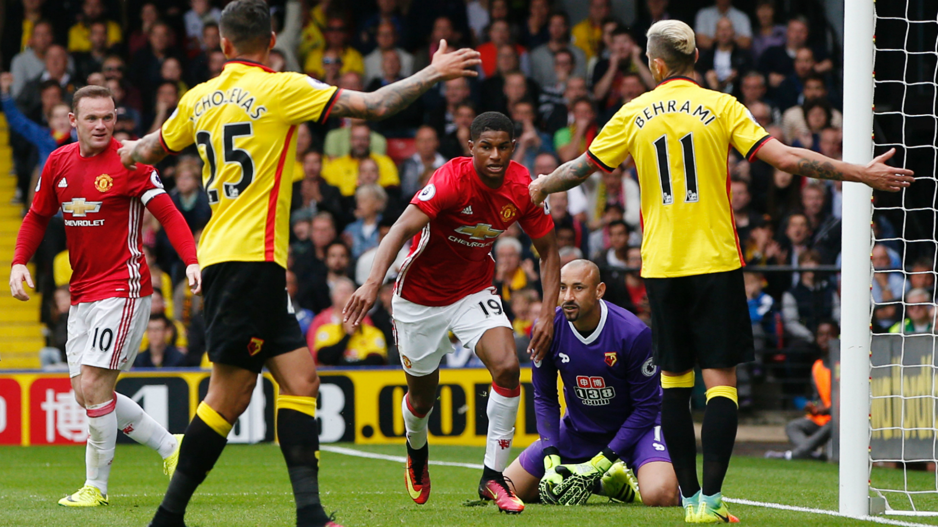 Laporan Pertandingan Watford FC 3 1 Manchester United FC 18 09