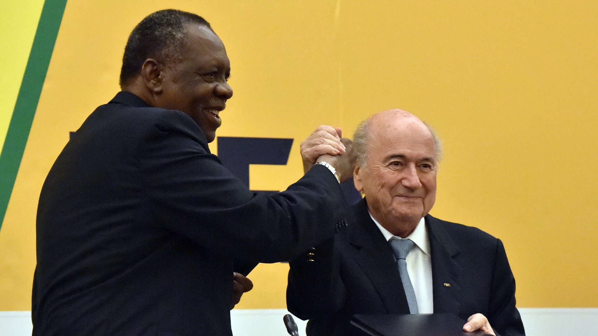 issa goal sepp blater and issa hayatou goal issa goal sepp blater and issa hayatou goal