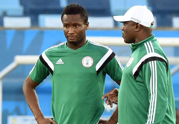 John Obi Mikel and Stephen Keshi Nigeria
