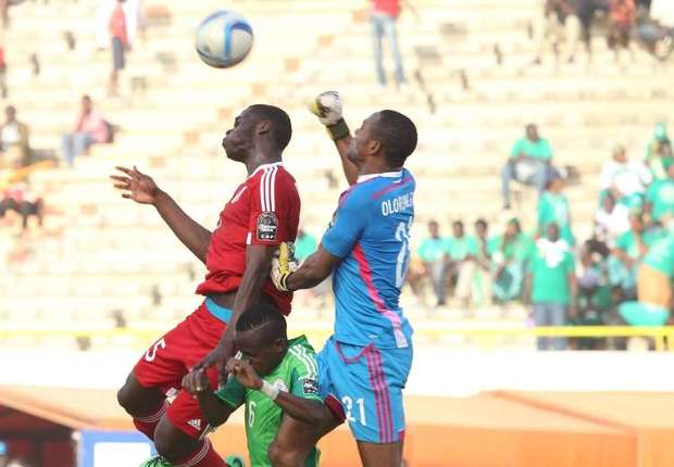 Olorunleke in action for Nigeria