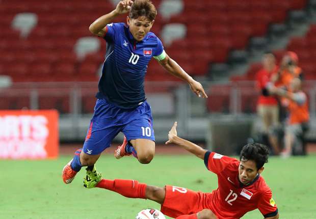 Singapura tidak mampu mengalahkan sepuluh pemain Kamboja dalam laga ...