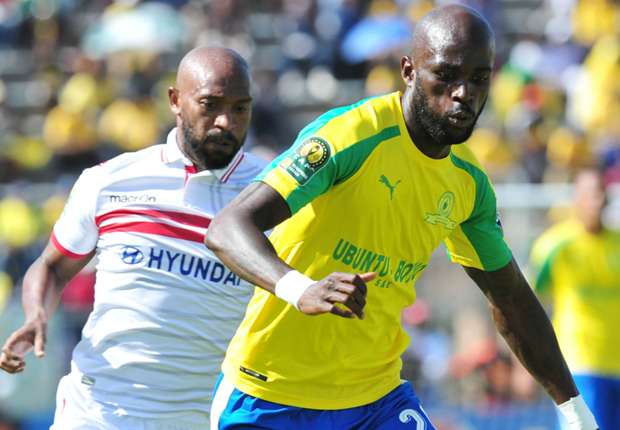 Anthony Laffor in action for Sundowns against Zamalek