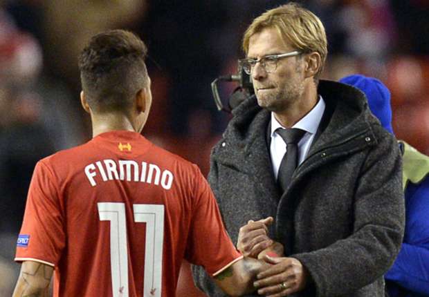 Roberto Firmino & Jurgen Klopp