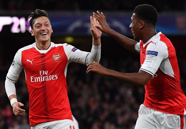 Arsenal 6-0 Ludogorets: Ozil bags hat-trick as Gunners romp to easy win