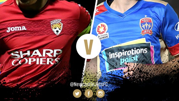 Newcastle Jets will play Broadmeadow Magic at Magic Park on Wednesday night