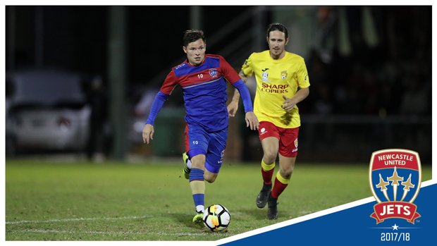 Jets midfielder Wayne Brown charges forward during #MAGICvJETS