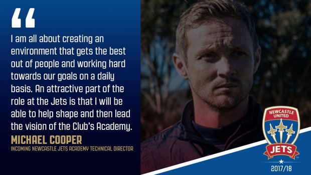 Michael Cooper has been appointed Technical Director of the Club’s Academy