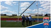 The new big screen will be installed at the northern end of McDonald Jones Stadium