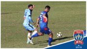 Ben Kantarovsi in action against Sydney FC