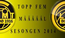 Topp fem mål