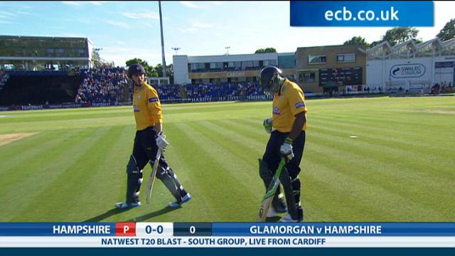 Glamorgan v Hampshire - NatWest T20 Blast, Hampshire Innings Glamorgan v Hampshire - NatWest T20 Blast, Hampshire Innings