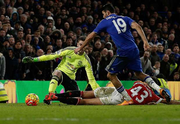 Diego Costa rette den Blues ein Remis gegen Manchester United