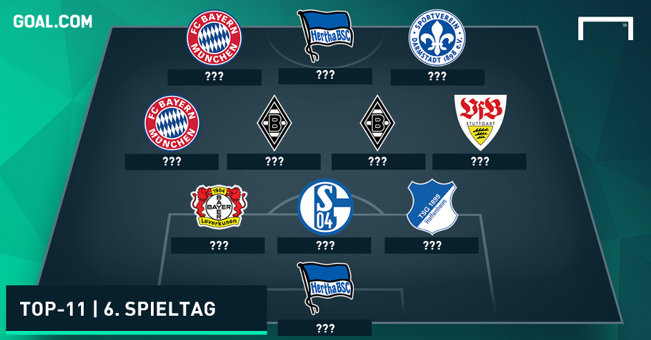 1 bundesliga 6 spieltag 1 bundesliga 6 spieltag